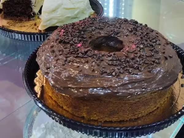 Fatia Bolo Cenoura com Brigadeiro